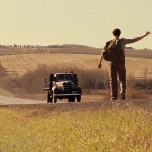 on the road