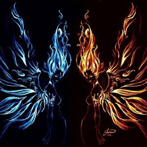 flamme jumelle 