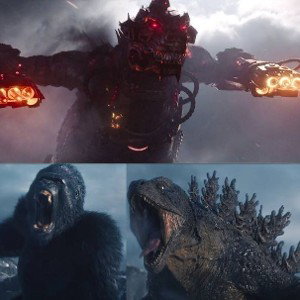 Godzilla y  Kong versus mega Godzilla