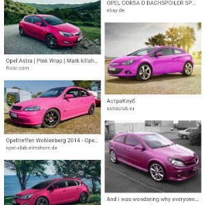 Opel Pink Foliert