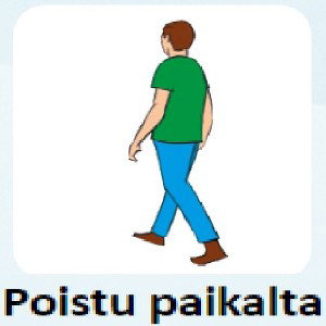 Poistu paikalta