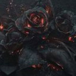 black flowers