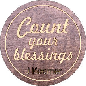 count your blessings