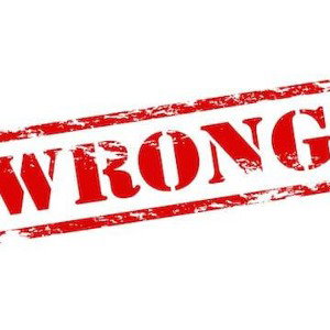 Wrong 