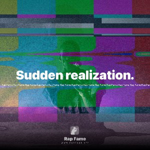 Sudden realization.