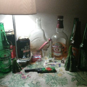 drunk spits 