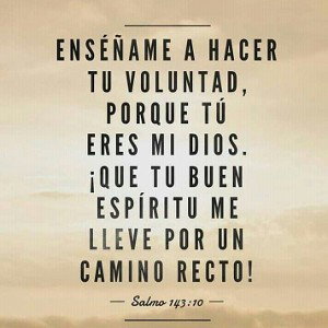 Quiero hacer tu voluntad 