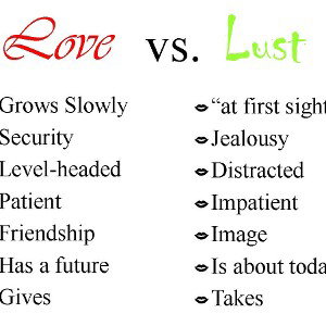 LOVE AND LUST