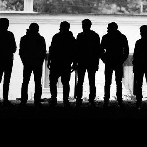 Poser avec mes gars 