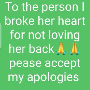 broke away ( lost a galfrnd)