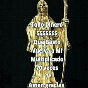 "homenaje ala santa muerte"
