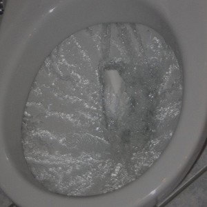 flushed