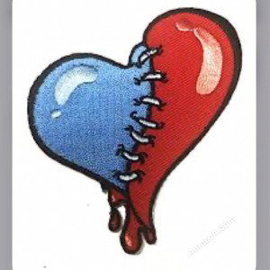 She turned my red heart blue 