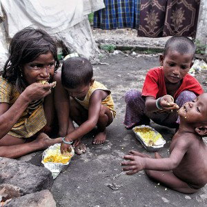 los niño Tiene hambre