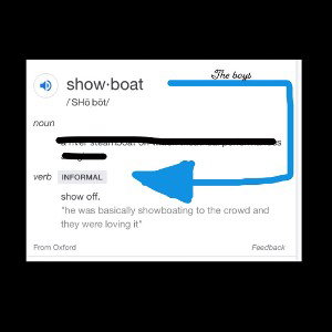 Don’t fuck with showboats