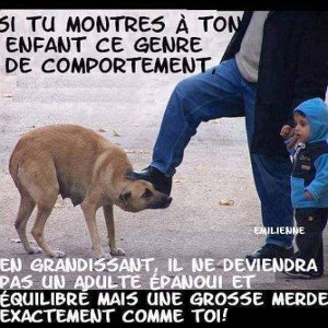 L'homme détruit le monde.