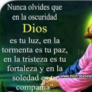 En la oscuridad Dios es tu luz 💡 