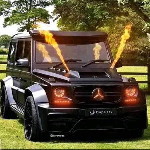 at the car