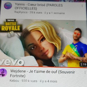 Je t'aime de ouf (souvenir fortnite)