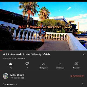 M.S.7 - Pensando En Vos (Audio Oficial)