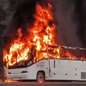 Bus fire