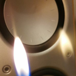 Burning flames