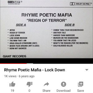 Rhyme Poetic Mafia - Lock Down -