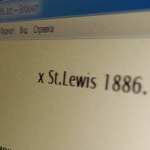x  St.Lewis 1886.