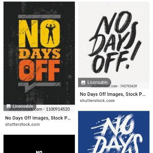no days off