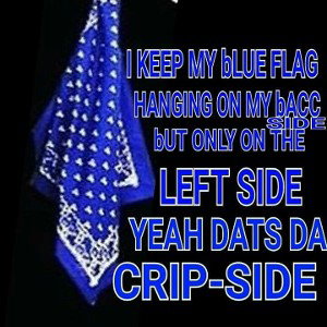 let the blue rags hang 