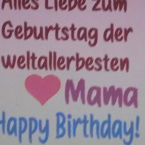 Liebe Mama happy B-day