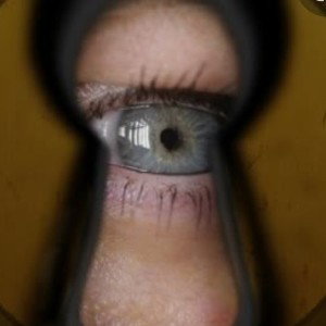 You speak thru the peephole FS