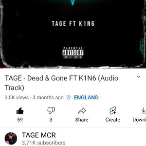Tage - Dead & Gone (FT K1N6)