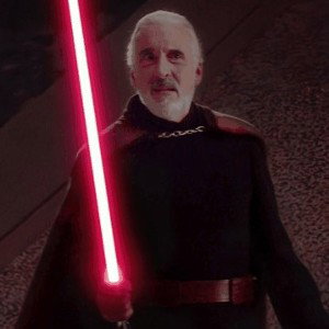 Count Dooku i am one  with the dark side
