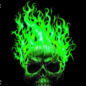 Green skulls