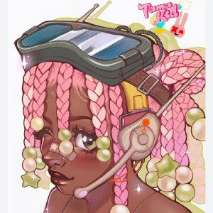 Pink braids