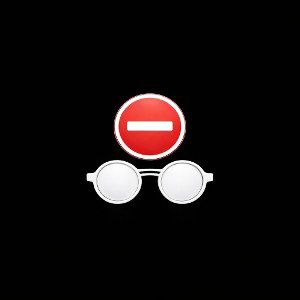 No glass