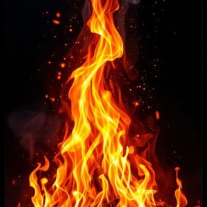 Flames with attitude