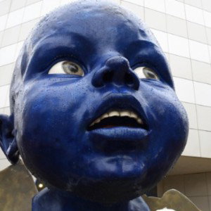 Face blue baby 