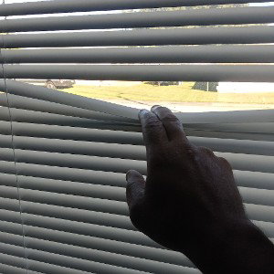 PEEKING OUT YOUR BLINDS WAITING FOR ME
