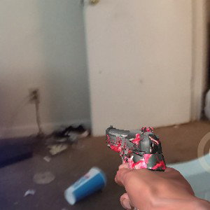 game (fake gun in pic)