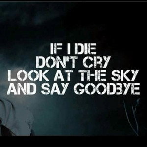 IF I DIE