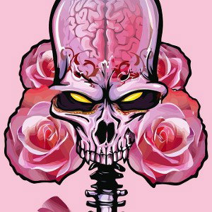 pistol and roses