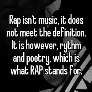 I am a Rapper, not an Artist