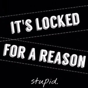 locking it