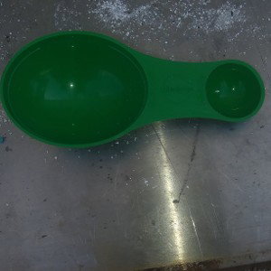 put it in the. cup 