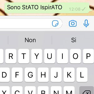 Sono stato ispirato