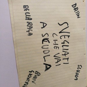 svegliati che vai a scuola