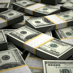 contado billetes de100