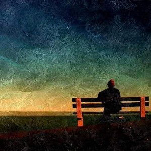 SITTING ON A BENCH